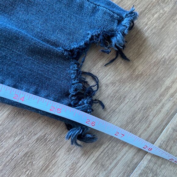 American Eagle Jeans Women's Size 00 Black Hi-Rise Jegging Skinny Distressed - Picture 10 of 10